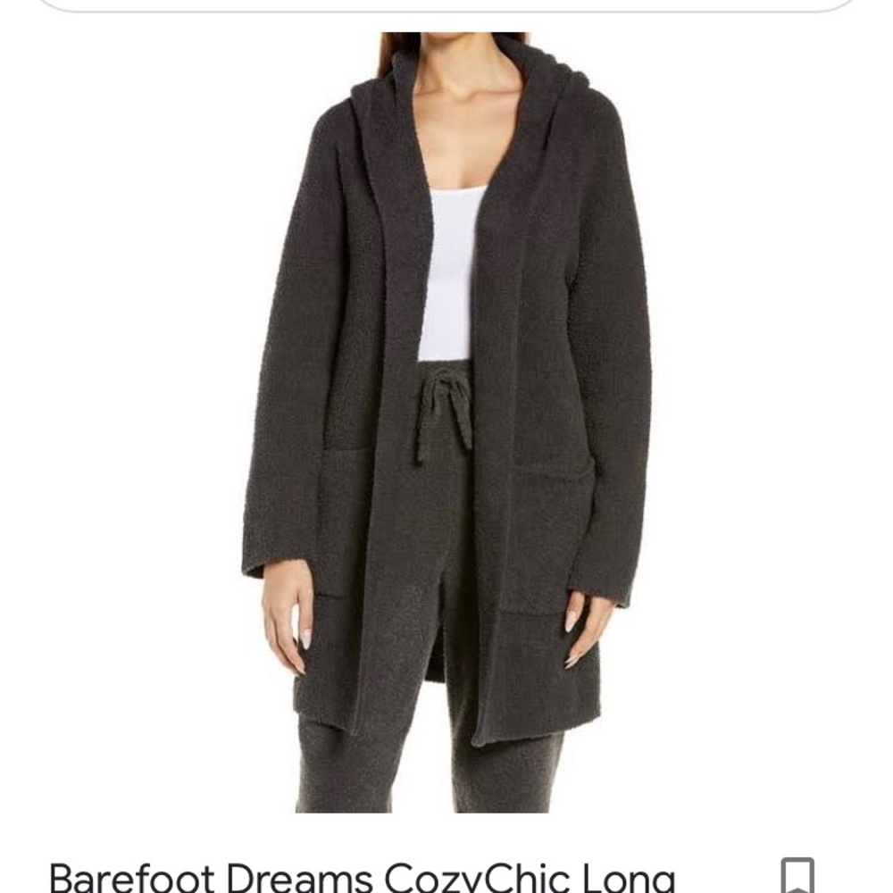 Barefoot Dreams Cozy Chic Hooded robe XS/S.